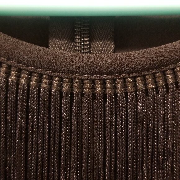 LIKE NEW Women's Express XS Black Boho Fringe Tank - Picture 10 of 14